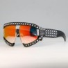 Ochelari de soare Femei Nuanțe de lux Ochelari perlat Ramă Ochelari roșii cu oglindă Ochelari supradimensionați marca UV400 Feme