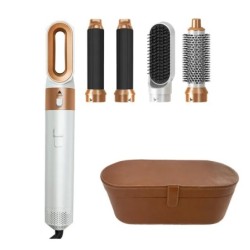 Set de pieptene fierbinte pentru uscător de păr 5 în 1, fier de ondulat profesional, instrument de coafare pentru îndreptat păru