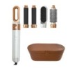 Set de pieptene fierbinte pentru uscător de păr 5 în 1, fier de ondulat profesional, instrument de coafare pentru îndreptat păru