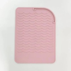 Covoraș portabil din silicon rezistent la căldură, ondulator de îndreptat păr, tampon izolator, anti-alunecare, covoraș anti-înc