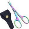 Foarfece multifuncționale pentru barbă mică 1 buc Foarfece pentru sprâncene Instrument colorat de tăiere pentru unghii și cuticu