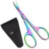 Foarfece multifuncționale pentru barbă mică 1 buc Foarfece pentru sprâncene Instrument colorat de tăiere pentru unghii și cuticu