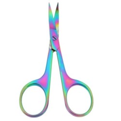 Foarfece multifuncționale pentru barbă mică 1 buc Foarfece pentru sprâncene Instrument colorat de tăiere pentru unghii și cuticu