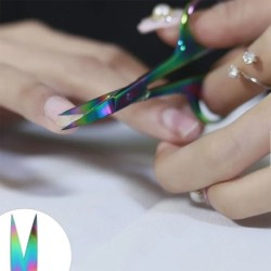Foarfece multifuncționale pentru barbă mică 1 buc Foarfece pentru sprâncene Instrument colorat de tăiere pentru unghii și cuticu