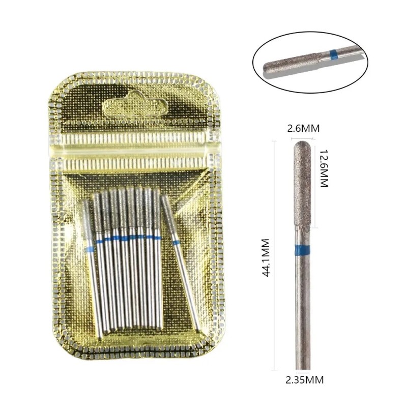 Set de burghie pentru unghii, 10 buc, freză cu diamant, accesoriu pentru manichiură, mașină electrică, pedichiură, perie pentru Set de burghie pentru unghii, 10 buc, freză cu diamant, accesoriu pentru manichiură, mașină electrică, pedichiură, perie pentru