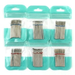 Set de burghie pentru unghii, 10 buc, freză cu diamant, accesoriu pentru manichiură, mașină electrică, pedichiură, perie pentru 