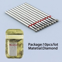 Set de burghie pentru unghii, 10 buc, freză cu diamant, accesoriu pentru manichiură, mașină electrică, pedichiură, perie pentru 