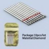 Set de burghie pentru unghii, 10 buc, freză cu diamant, accesoriu pentru manichiură, mașină electrică, pedichiură, perie pentru 