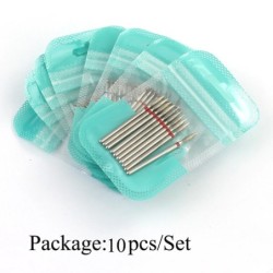 Set de burghie pentru unghii, 10 buc, freză cu diamant, accesoriu pentru manichiură, mașină electrică, pedichiură, perie pentru 