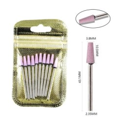 Set de burghie pentru unghii, 10 buc, freză cu diamant, accesoriu pentru manichiură, mașină electrică, pedichiură, perie pentru 