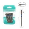 Set de burghie pentru unghii, 10 buc, freză cu diamant, accesoriu pentru manichiură, mașină electrică, pedichiură, perie pentru 