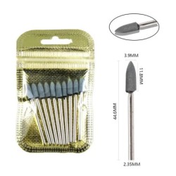 Set de burghie pentru unghii, 10 buc, freză cu diamant, accesoriu pentru manichiură, mașină electrică, pedichiură, perie pentru 