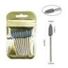 Set de burghie pentru unghii, 10 buc, freză cu diamant, accesoriu pentru manichiură, mașină electrică, pedichiură, perie pentru 