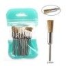 Set de burghie pentru unghii, 10 buc, freză cu diamant, accesoriu pentru manichiură, mașină electrică, pedichiură, perie pentru 