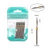 Set de burghie pentru unghii, 10 buc, freză cu diamant, accesoriu pentru manichiură, mașină electrică, pedichiură, perie pentru 