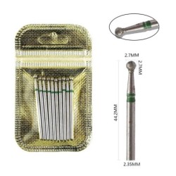 Set de burghie pentru unghii, 10 buc, freză cu diamant, accesoriu pentru manichiură, mașină electrică, pedichiură, perie pentru 