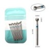 Set de burghie pentru unghii, 10 buc, freză cu diamant, accesoriu pentru manichiură, mașină electrică, pedichiură, perie pentru 