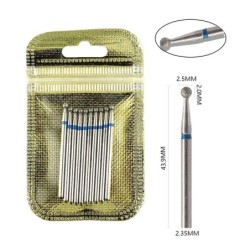 Set de burghie pentru unghii, 10 buc, freză cu diamant, accesoriu pentru manichiură, mașină electrică, pedichiură, perie pentru 