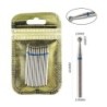 Set de burghie pentru unghii, 10 buc, freză cu diamant, accesoriu pentru manichiură, mașină electrică, pedichiură, perie pentru 