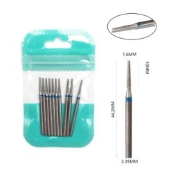 Set de burghie pentru unghii, 10 buc, freză cu diamant, accesoriu pentru manichiură, mașină electrică, pedichiură, perie pentru 