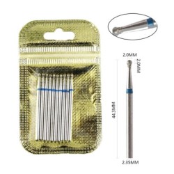 Set de burghie pentru unghii, 10 buc, freză cu diamant, accesoriu pentru manichiură, mașină electrică, pedichiură, perie pentru 