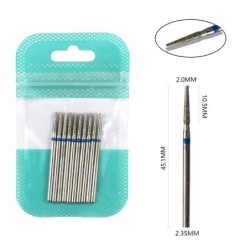 Set de burghie pentru unghii, 10 buc, freză cu diamant, accesoriu pentru manichiură, mașină electrică, pedichiură, perie pentru 