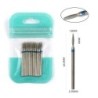 Set de burghie pentru unghii, 10 buc, freză cu diamant, accesoriu pentru manichiură, mașină electrică, pedichiură, perie pentru 