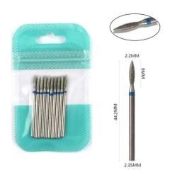 Set de burghie pentru unghii, 10 buc, freză cu diamant, accesoriu pentru manichiură, mașină electrică, pedichiură, perie pentru 