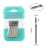 Set de burghie pentru unghii, 10 buc, freză cu diamant, accesoriu pentru manichiură, mașină electrică, pedichiură, perie pentru 