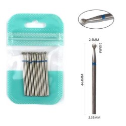 Set de burghie pentru unghii, 10 buc, freză cu diamant, accesoriu pentru manichiură, mașină electrică, pedichiură, perie pentru 