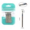 Set de burghie pentru unghii, 10 buc, freză cu diamant, accesoriu pentru manichiură, mașină electrică, pedichiură, perie pentru 