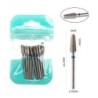Set de burghie pentru unghii, 10 buc, freză cu diamant, accesoriu pentru manichiură, mașină electrică, pedichiură, perie pentru 
