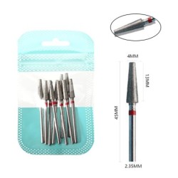 Set de burghie pentru unghii, 10 buc, freză cu diamant, accesoriu pentru manichiură, mașină electrică, pedichiură, perie pentru 