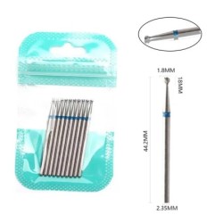 Set de burghie pentru unghii, 10 buc, freză cu diamant, accesoriu pentru manichiură, mașină electrică, pedichiură, perie pentru 
