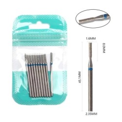 Set de burghie pentru unghii, 10 buc, freză cu diamant, accesoriu pentru manichiură, mașină electrică, pedichiură, perie pentru 