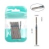 Set de burghie pentru unghii, 10 buc, freză cu diamant, accesoriu pentru manichiură, mașină electrică, pedichiură, perie pentru 
