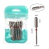 Set de burghie pentru unghii, 10 buc, freză cu diamant, accesoriu pentru manichiură, mașină electrică, pedichiură, perie pentru 