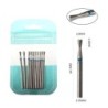 Set de burghie pentru unghii, 10 buc, freză cu diamant, accesoriu pentru manichiură, mașină electrică, pedichiură, perie pentru 