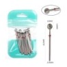 Set de burghie pentru unghii, 10 buc, freză cu diamant, accesoriu pentru manichiură, mașină electrică, pedichiură, perie pentru 