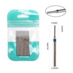 Set de burghie pentru unghii, 10 buc, freză cu diamant, accesoriu pentru manichiură, mașină electrică, pedichiură, perie pentru 