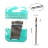 Set de burghie pentru unghii, 10 buc, freză cu diamant, accesoriu pentru manichiură, mașină electrică, pedichiură, perie pentru 