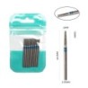 Set de burghie pentru unghii, 10 buc, freză cu diamant, accesoriu pentru manichiură, mașină electrică, pedichiură, perie pentru 