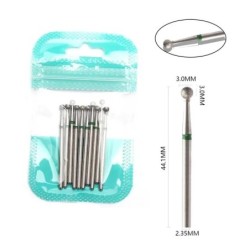Set de burghie pentru unghii, 10 buc, freză cu diamant, accesoriu pentru manichiură, mașină electrică, pedichiură, perie pentru 