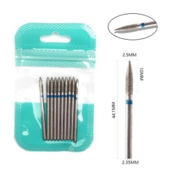 Set de burghie pentru unghii, 10 buc, freză cu diamant, accesoriu pentru manichiură, mașină electrică, pedichiură, perie pentru 