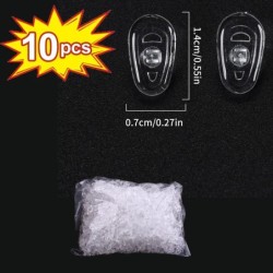 Camera de aer DIY Suport oval transparent pentru nas pentru ochelari Tampoane pentru nas din silicon Suport pentru ochelari Oche