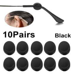 Cârlig rotund invizibil pentru ureche Ochelari de vedere Mini ochelari din silicon Grip anti-alunecare Suport pentru vârf pentru