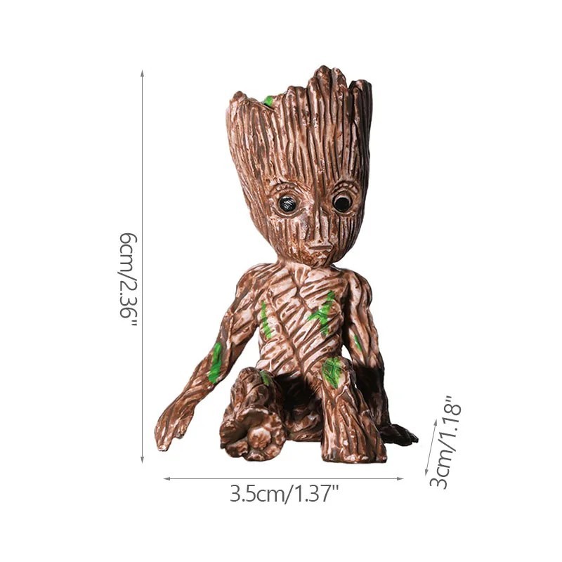 Vază decorativă nordică Suport stilou de depozitare pentru birou la domiciliu Figura anime Ornamente de birou Ghivece de flori G