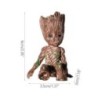 Vază decorativă nordică Suport stilou de depozitare pentru birou la domiciliu Figura anime Ornamente de birou Ghivece de flori G