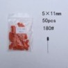 50 buc/set capace de șlefuit portocaliu pentru unghii cu burghie de cauciuc pentru unghii, freza electrică pentru curățarea ungh