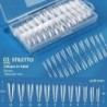 KOSKOE 240 buc/cutie Apăsați pe unghii false Sicriu pătrat oval semi-matuit acoperire completă Unghii cu gel UV Sfaturi false In